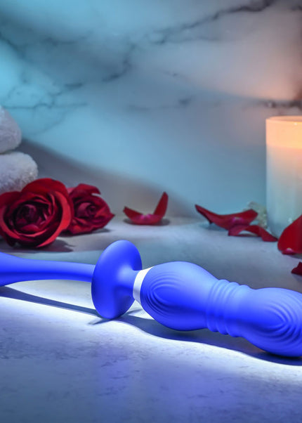 Gender X PLAY BALL - Blue 25 cm USB Rechargeable Thrusting & Vibrating Orbs