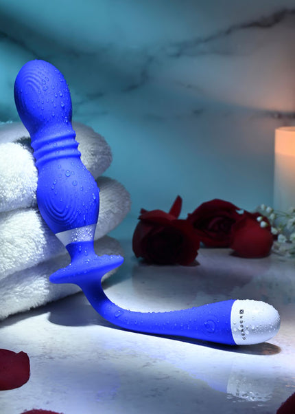 Gender X PLAY BALL - Blue 25 cm USB Rechargeable Thrusting & Vibrating Orbs