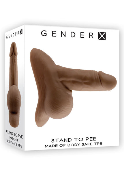 Gender X STAND TO PEE - Dark - Brown Realistic Stand-To-Pee Funnel