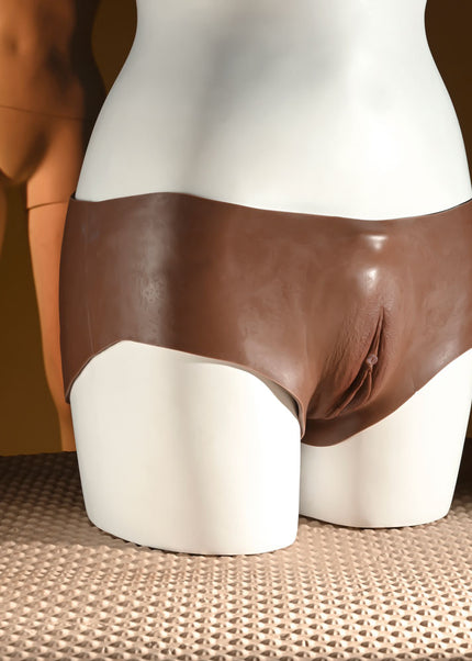 Gender X UNDERGARMENTS - BRIEFS - Dark - Brown Wearable Vagina Briefs