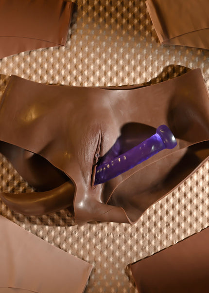 Gender X UNDERGARMENTS - BRIEFS - Dark - Brown Wearable Vagina Briefs
