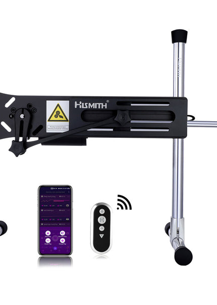 Hismith Premium 3.0 Sex Machine - Black - Black Mains Powered Sex Machine with App Control and Remote