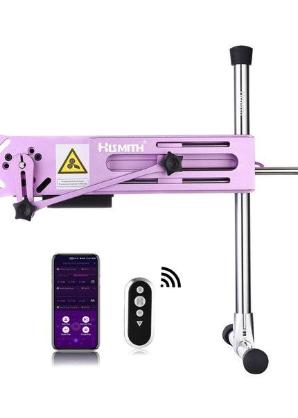 Hismith Premium 3.0 Sex Machine - Pink - Pink Mains Powered Sex Machine with App Control and Remote