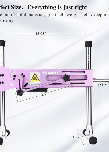 Hismith Premium 3.0 Sex Machine - Pink - Pink Mains Powered Sex Machine with App Control and Remote