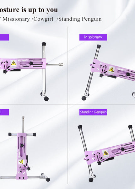 Hismith Premium 3.0 Sex Machine - Pink - Pink Mains Powered Sex Machine with App Control and Remote