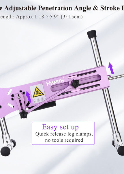 Hismith Premium 3.0 Sex Machine - Pink - Pink Mains Powered Sex Machine with App Control and Remote