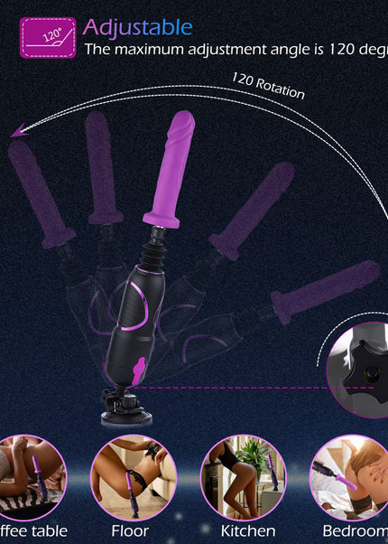 Hismith Pro Traveler 2.0 - Mains Powered Portable Sex Machine with App Control and Remote