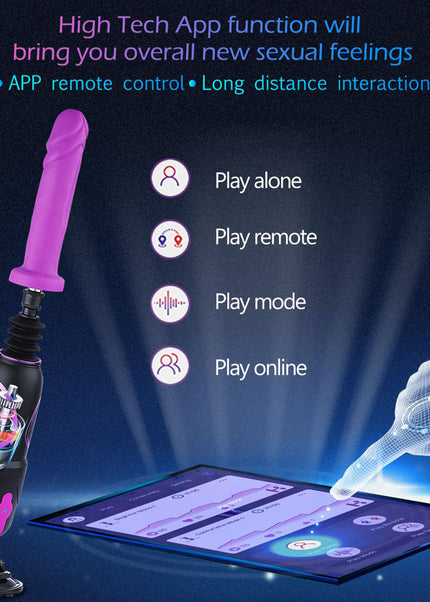 Hismith Pro Traveler 2.0 - Mains Powered Portable Sex Machine with App Control and Remote
