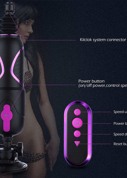 Hismith Pro Traveler 2.0 - Mains Powered Portable Sex Machine with App Control and Remote
