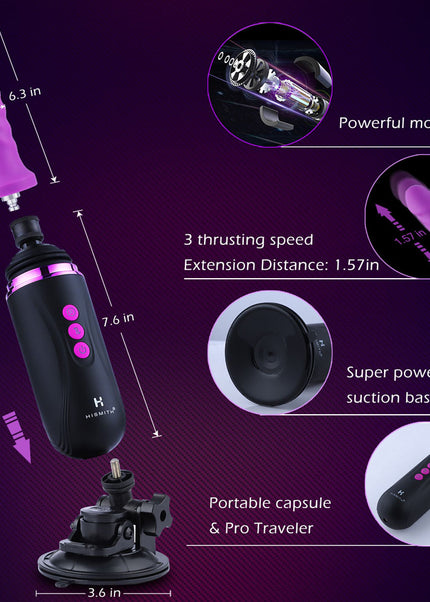 Hismith Capsule - Rechargeable Portable Sex Machine with App Control