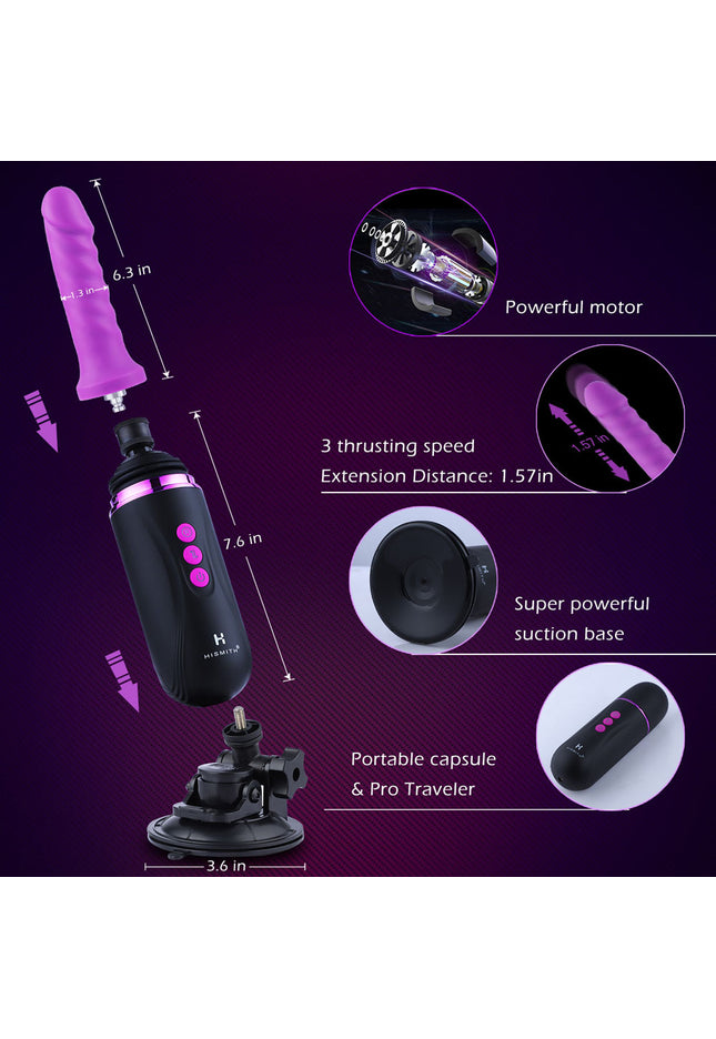 Hismith Capsule - Rechargeable Portable Sex Machine with App Control