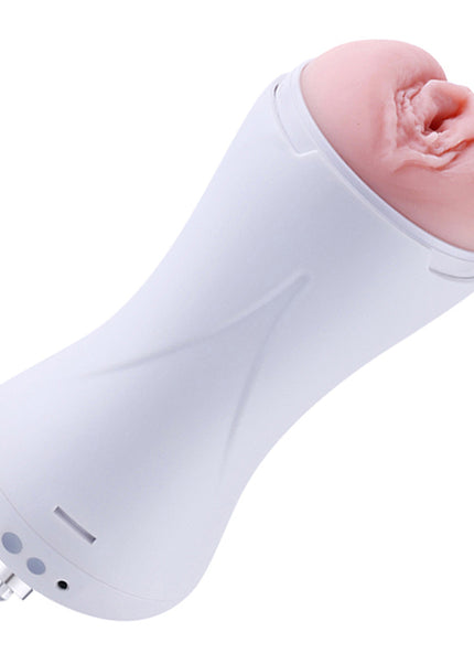 Hismith Vibrating Vagina Stroker Machine Attachment - USB Rechargeable Vibrating Vagina Stroker for Hismith Sex Machines