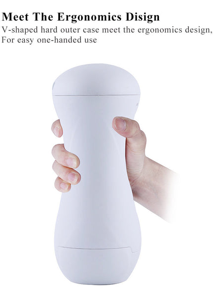 Hismith Vibrating Vagina Stroker Machine Attachment - USB Rechargeable Vibrating Vagina Stroker for Hismith Sex Machines