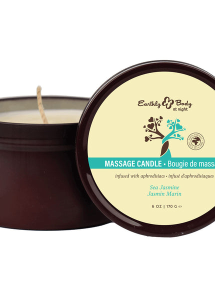 EB Aphrodisiac Massage Candle - Sea Jasmine - Sea Jasmine Scented Massage Candle - 170 g
