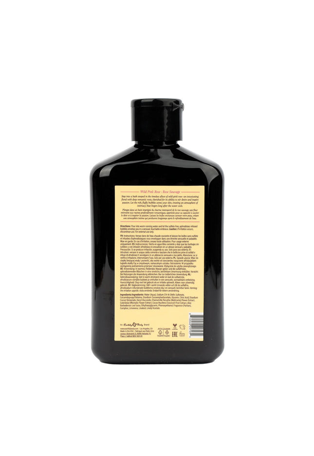 EB Hemp Seed Bubble Bath WILD PINK ROSE - 250 ml - Wild Pink Rose Scented Bubble Bath  - 250 ml Bottle