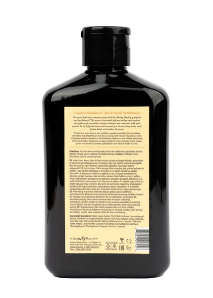 EB Hemp Seed Bubble Bath GRAPEFRUIT SANDALWOOD - 250 ml - Grapefruit Sandalwood Scented Bubble Bath  - 250 ml Bottle