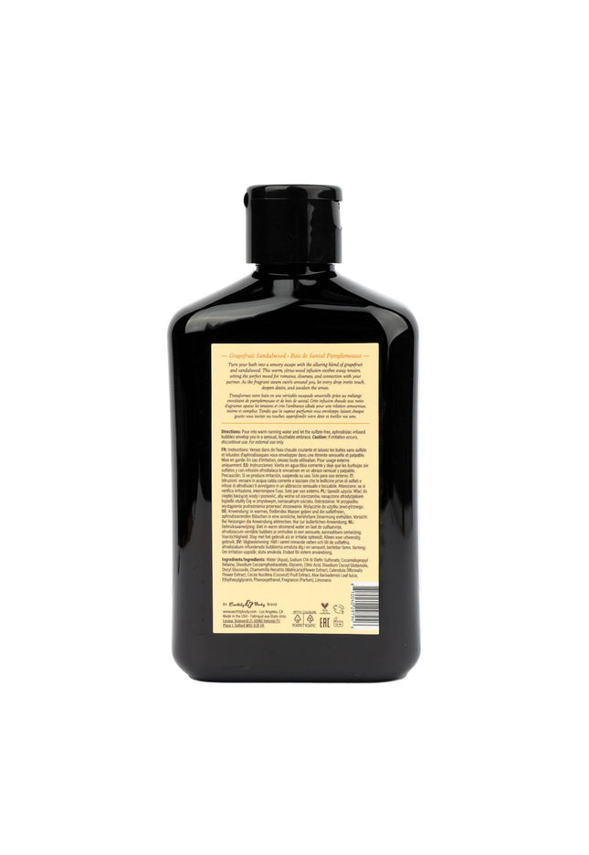 EB Hemp Seed Bubble Bath GRAPEFRUIT SANDALWOOD - 250 ml - Grapefruit Sandalwood Scented Bubble Bath  - 250 ml Bottle