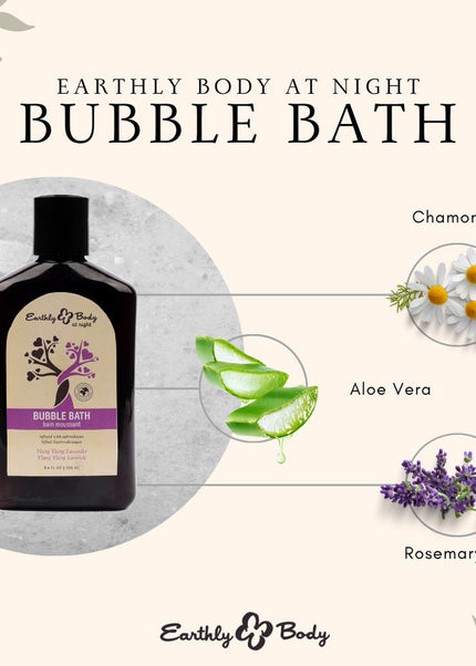 EB Hemp Seed Bubble Bath YLANG YLANG LAVENDER - 250 ml - Ylang Ylang Lavender Scented Bubble Bath  - 250 ml Bottle