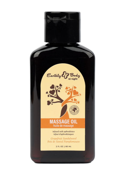EB Hemp Seed Massage Oil GRAPEFRUIT SANDALWOOD - 60 ml - Grapefruit Sandalwood Scented Massage Oil - 60 ml Bottle