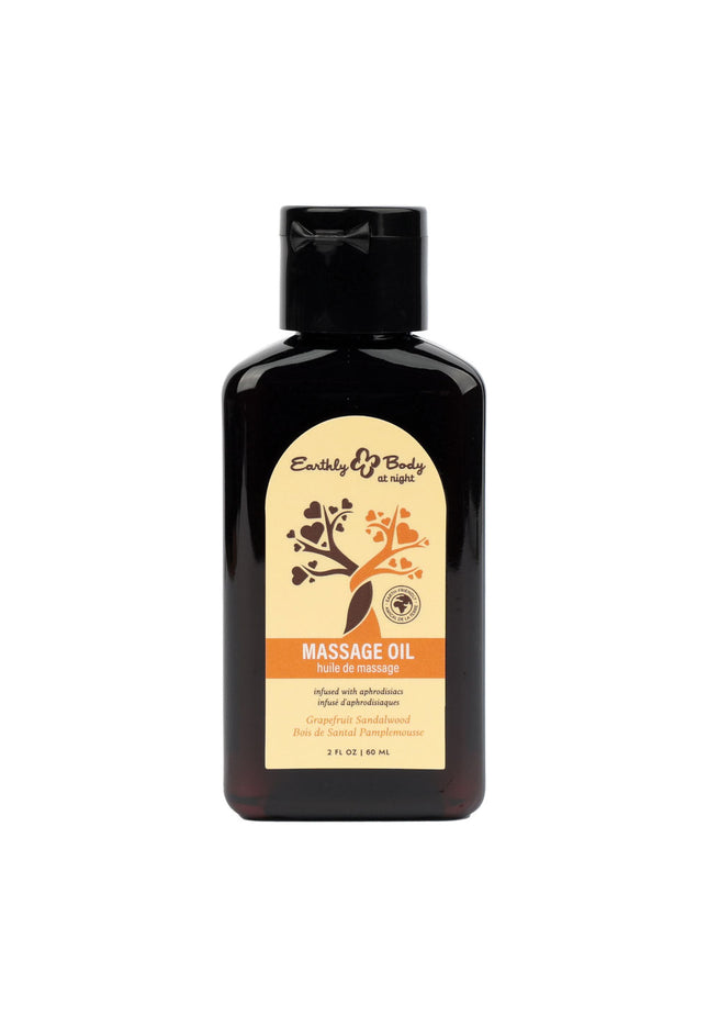 EB Hemp Seed Massage Oil GRAPEFRUIT SANDALWOOD - 60 ml - Grapefruit Sandalwood Scented Massage Oil - 60 ml Bottle
