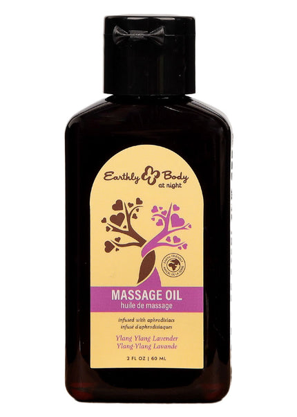 EB Hemp Seed Massage Oil YLANG YLANG LAVENDER - 60 ml - Ylang Ylang & Lavender Scented Massage Oil - 60 ml Bottle