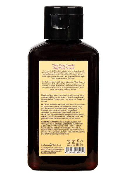 EB Hemp Seed Massage Oil YLANG YLANG LAVENDER - 60 ml - Ylang Ylang & Lavender Scented Massage Oil - 60 ml Bottle