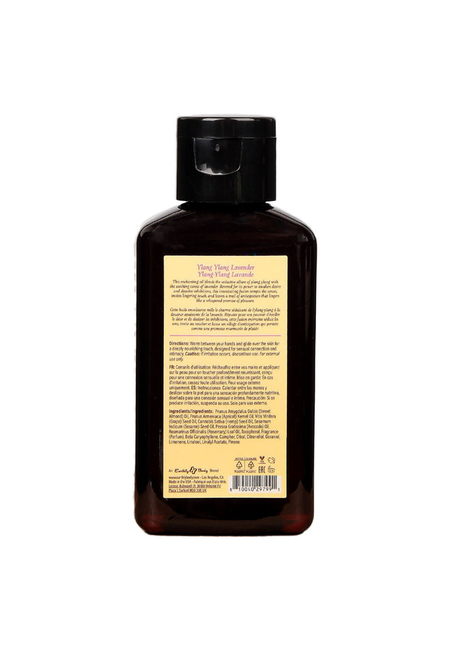 EB Hemp Seed Massage Oil YLANG YLANG LAVENDER - 60 ml - Ylang Ylang & Lavender Scented Massage Oil - 60 ml Bottle