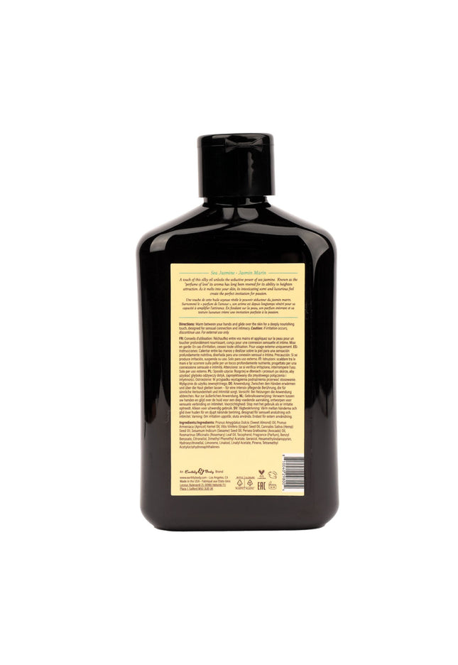 EB Hemp Seed Massage Oil SEA JASMINE - 250 ml - Sea Jasmine Scented Massage Oil - 250 ml Bottle