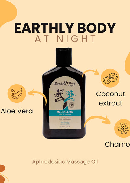 EB Hemp Seed Massage Oil SEA JASMINE - 250 ml - Sea Jasmine Scented Massage Oil - 250 ml Bottle