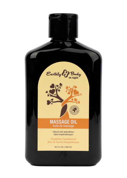 EB Hemp Seed Massage Oil GRAPEFRUIT SANDALWOOD - 250 ml - Grapefruit Sandalwood Scented Massage Oil - 250 ml Bottle