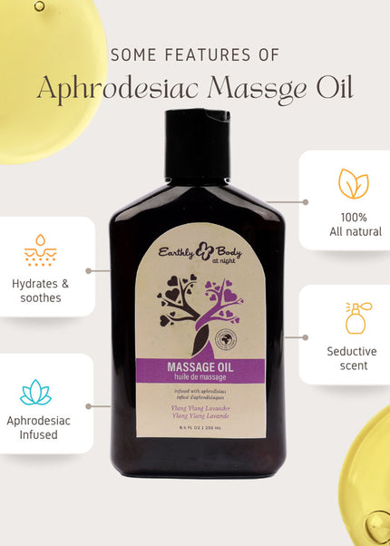 EB Hemp Seed Massage Oil YLANG YLANG LAVENDER - 250 ml - Ylang Ylang & Sandalwood Scented Massage Oil - 250 ml Bottle