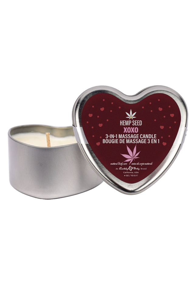 EB Hemp Seed Lovers Heart Candle Display - Counter Display of 12 and Tester