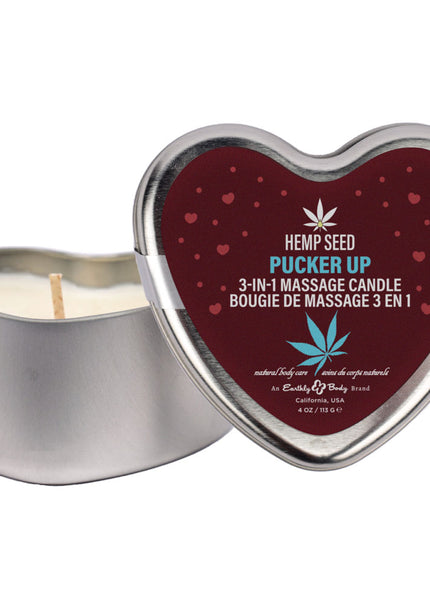 EB Hemp Seed Lovers Heart Candle Display - Counter Display of 12 and Tester