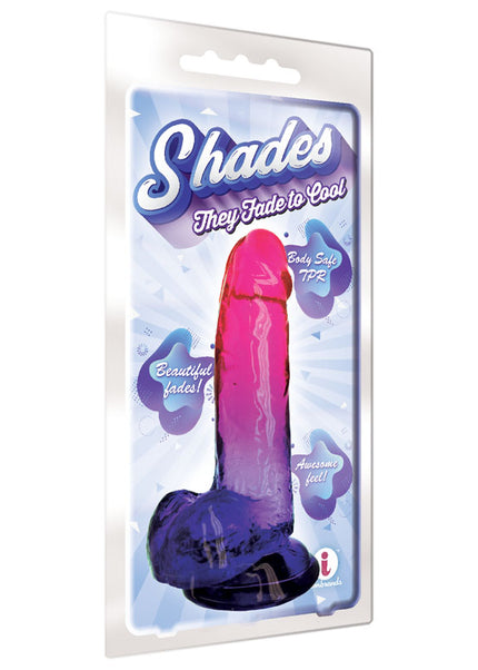 Shades 8'' Jelly TPR Dong - Plum 20.3 cm Dong