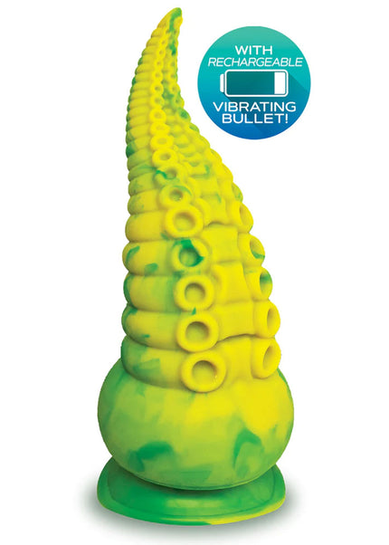 Alien Nation - Octopod - Yellow/Green 22.9 cm USB Rechargeable Vibrating Fantasy Dong