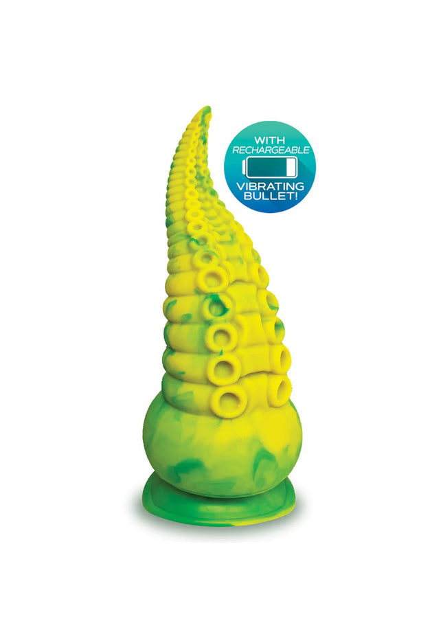 Alien Nation - Octopod - Yellow/Green 22.9 cm USB Rechargeable Vibrating Fantasy Dong