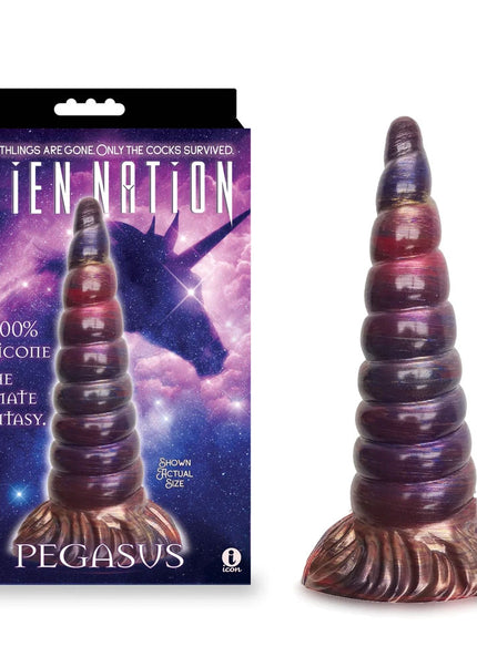 Alien Nation - Pegasus - Metallic Coloured 20.3 cm Unicorn Fantasy Dong
