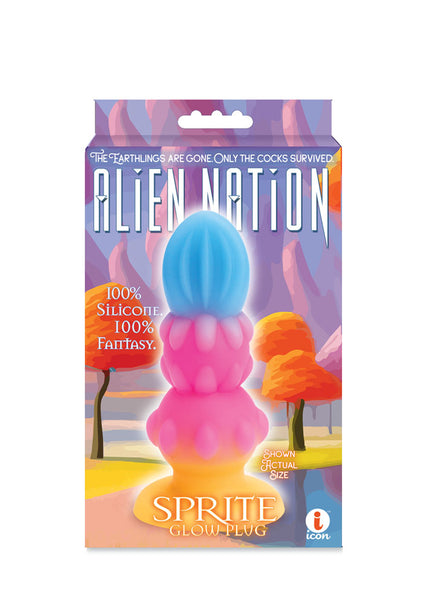 Alien Nation - Sprite - Glow in Dark Coloured 14 cm Fantasy Anal Plug