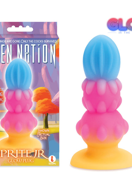 Alien Nation - Sprite Jr. - Glow in Dark Coloured 10.8 cm Fantasy Anal Plug