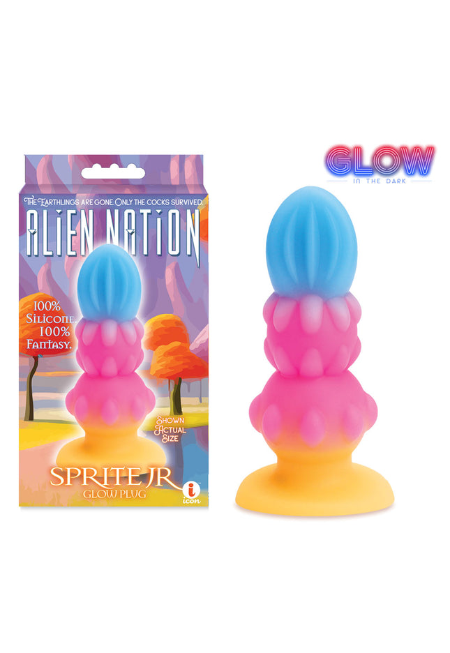 Alien Nation - Sprite Jr. - Glow in Dark Coloured 10.8 cm Fantasy Anal Plug