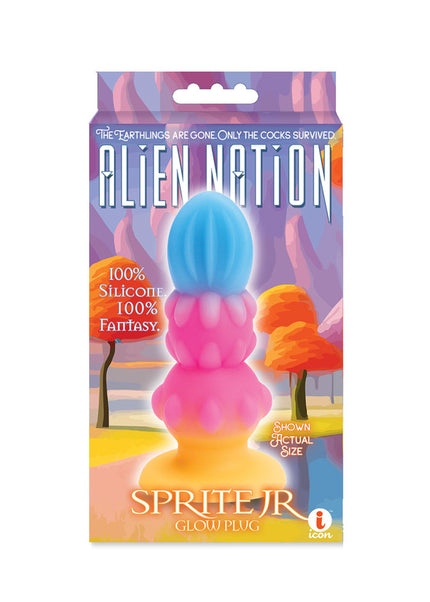 Alien Nation - Sprite Jr. - Glow in Dark Coloured 10.8 cm Fantasy Anal Plug