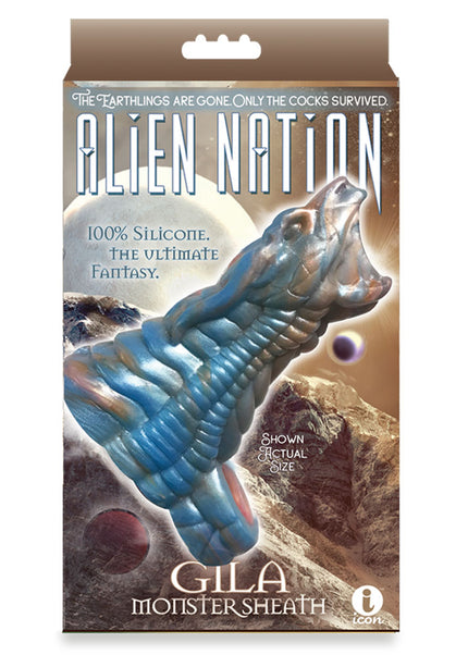 Alien Nation - Gila - Blue/Gold 14 cm Penis Sheath