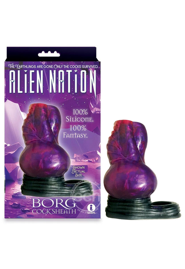 Alien Nation - Borg - Purple/Black 11.5 cm Penis Sheath