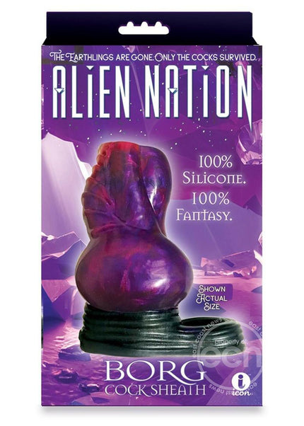 Alien Nation - Borg - Purple/Black 11.5 cm Penis Sheath