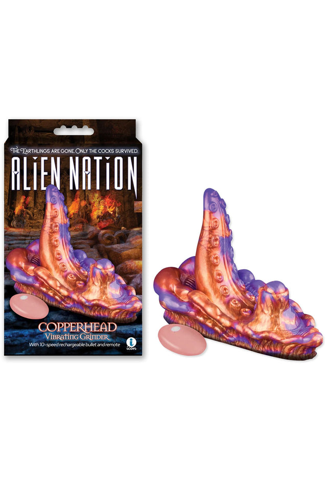 Alien Nation - Copperhead - Coloured USB Rechargeable Vibrating Fantasy Grinder Pad with Remote