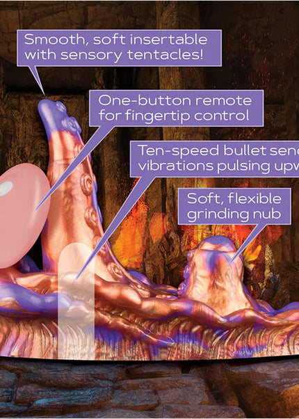 Alien Nation - Copperhead - Coloured USB Rechargeable Vibrating Fantasy Grinder Pad with Remote