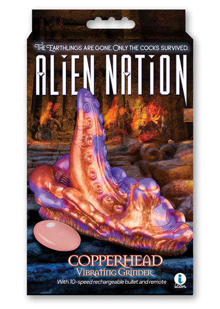 Alien Nation - Copperhead - Coloured USB Rechargeable Vibrating Fantasy Grinder Pad with Remote