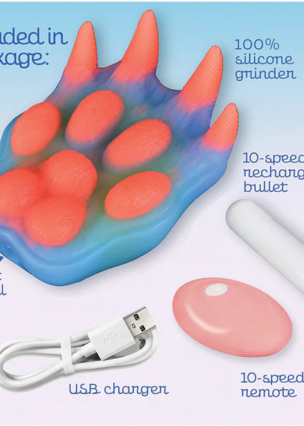 Alien Nation - Pantera - Coloured USB Rechargeable Vibrating Fantasy Grinder Pad with Remote