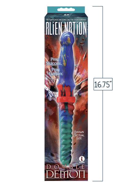Alien Nation - Double Demon - Coloured 35 cm Fantasy Double Dildo