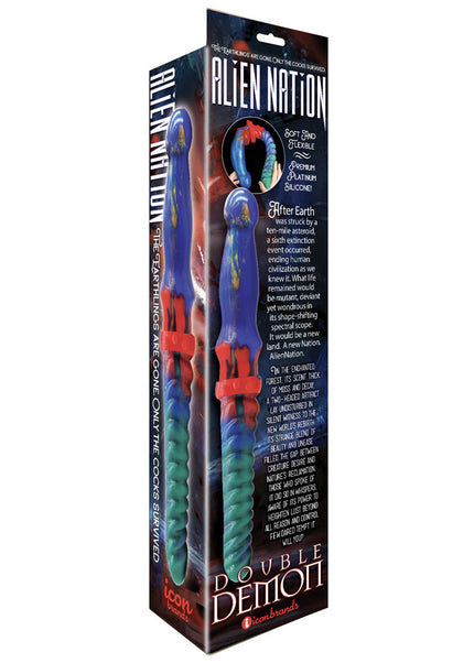 Alien Nation - Double Demon - Coloured 35 cm Fantasy Double Dildo